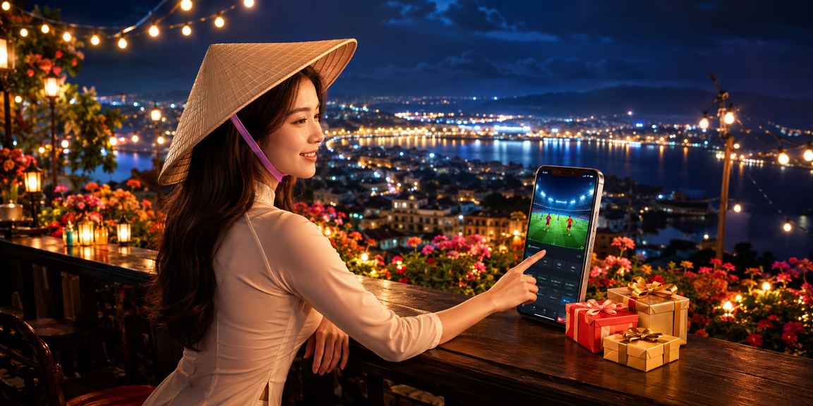 Người dùng đeo nón lá tại Đà Lạt đăng nhập vào casino mobile lv7 trên điện thoại